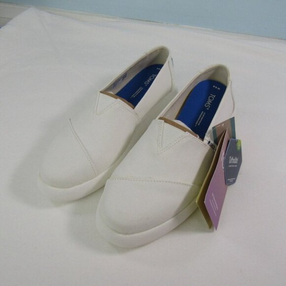Toms Alpargata Mallow Misty Blue Color Changing Twill Shoes Womens Size 8.5 New - Picture 13 of 13